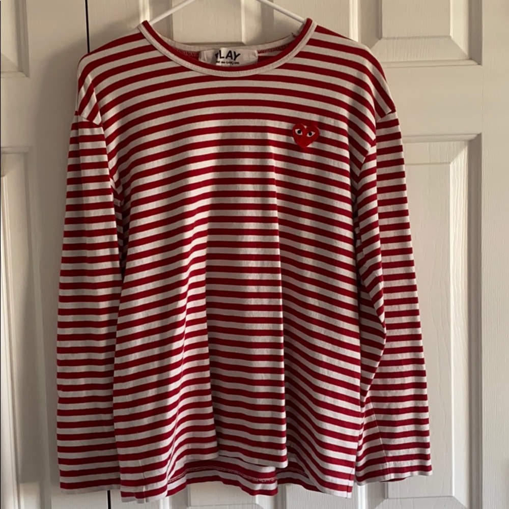 Cdg play long sleeve shirt